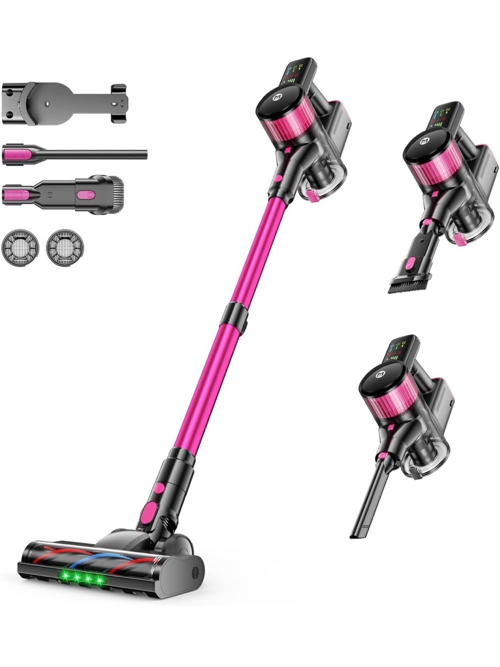 Cordless Stick Vacuum Cleaner - Pink